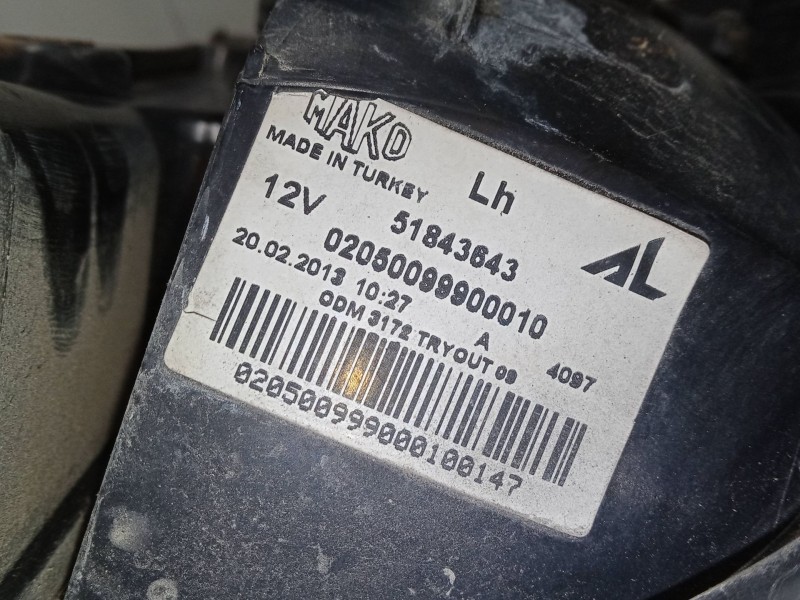 Recambio de piloto trasero izquierdo para fiat panda furgoneta/hatchback (169_) 1.2 referencia OEM IAM 51843643  