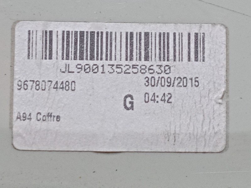 Recambio de piloto trasero porton izquierdo para peugeot 2008 i (cu_) 1.2 thp 110 / puretech 110 referencia OEM IAM 9678074480  