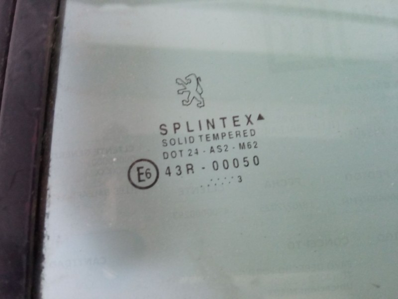 Recambio de luna trasera izquierda para peugeot 206 cc (2d) 1.6 16v (2dnfuf, 2dnfur) referencia OEM IAM   