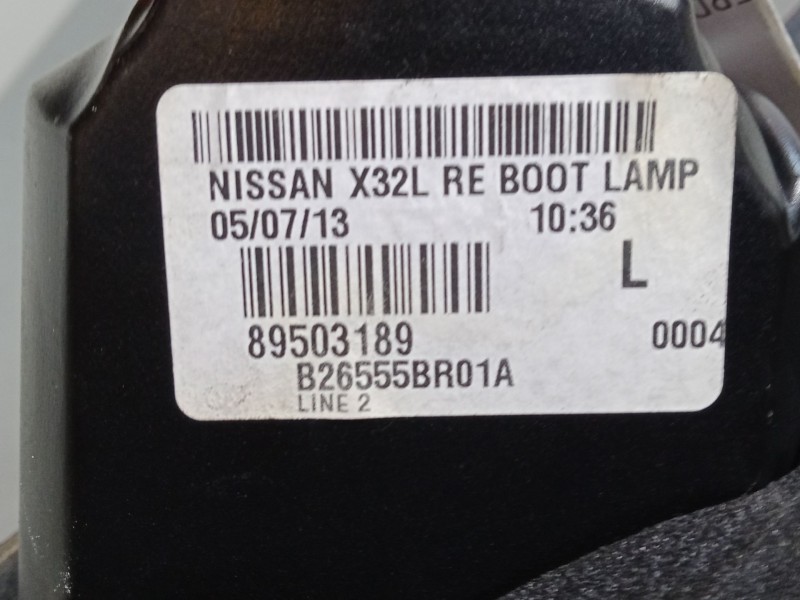Recambio de piloto trasero porton izquierdo para nissan qashqai i (j10, nj10) 1.5 dci referencia OEM IAM 89503189  