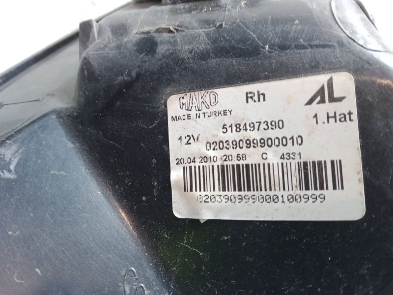 Recambio de piloto trasero derecho para fiat grande punto (199_) 1.2 referencia OEM IAM 518497390   Recambio de piloto trasero derecho para fiat grande punto (199_) 1.2 referencia OEM IAM 518497390