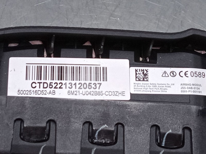 Recambio de airbag volante para ford mondeo iv (ba7) 2.0 tdci referencia OEM IAM 6M21U042B65CD3ZHE  
