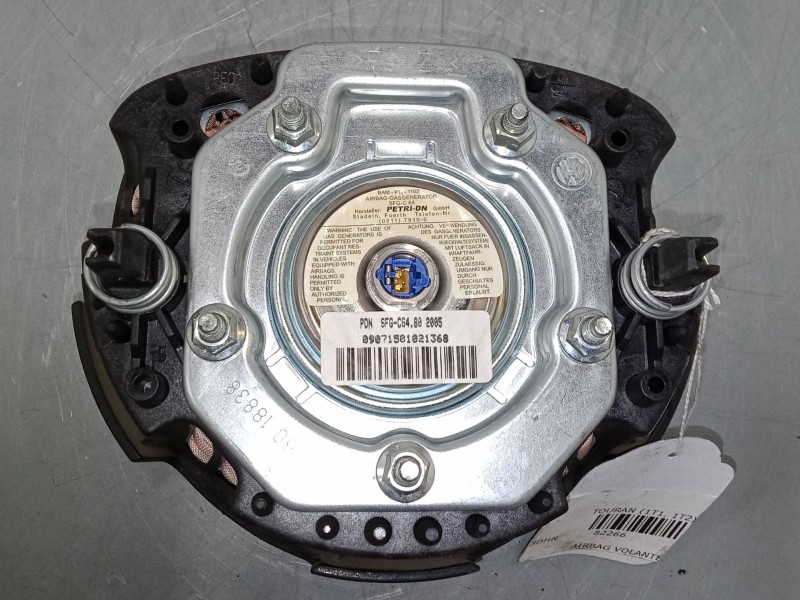 Recambio de airbag volante para volkswagen touran (1t1, 1t2) 1.9 tdi referencia OEM IAM 1T0880201A  