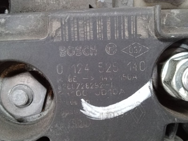 Recambio de alternador para nissan qashqai i (j10, nj10) 1.5 dci referencia OEM IAM 0124525140  8200728292