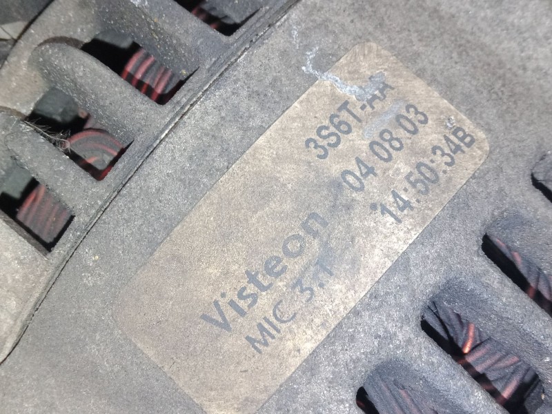 Recambio de alternador para ford fiesta v (jh_, jd_) 1.4 tdci referencia OEM IAM 3S6TAA   Recambio de alternador para ford fiesta v (jh_, jd_) 1.4 tdci referencia OEM IAM 3S6TAA