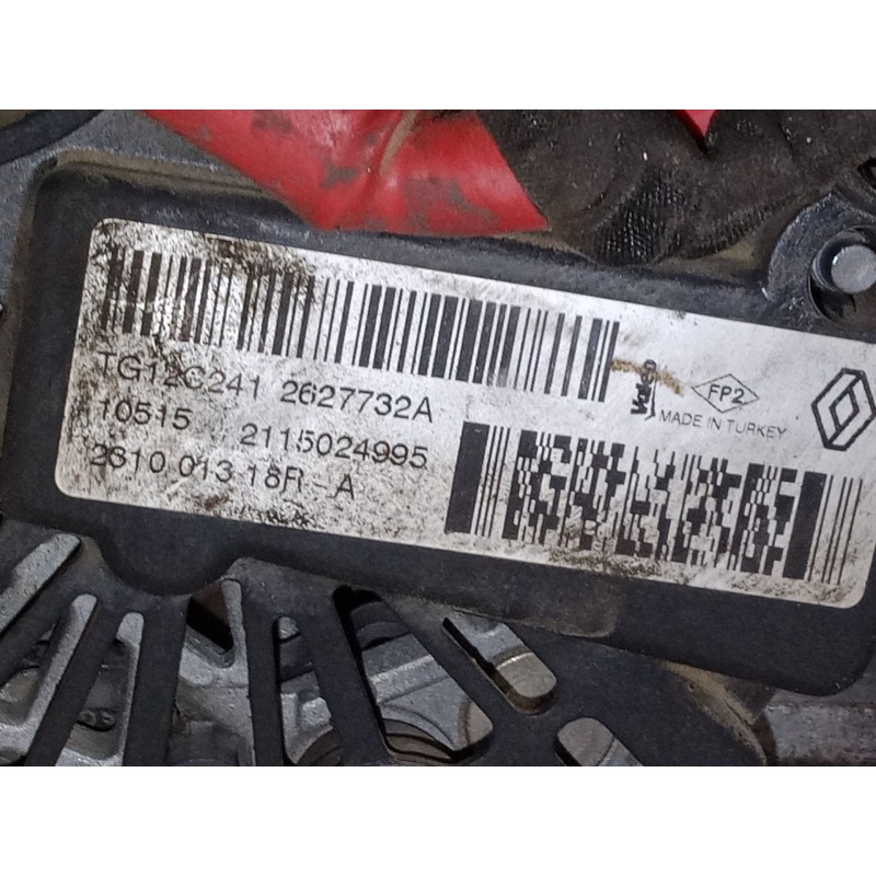 Recambio de alternador para renault captur i (j5_, h5_) 1.5 dci 90 referencia OEM IAM 2S1001318RA  TG12C2412627732A