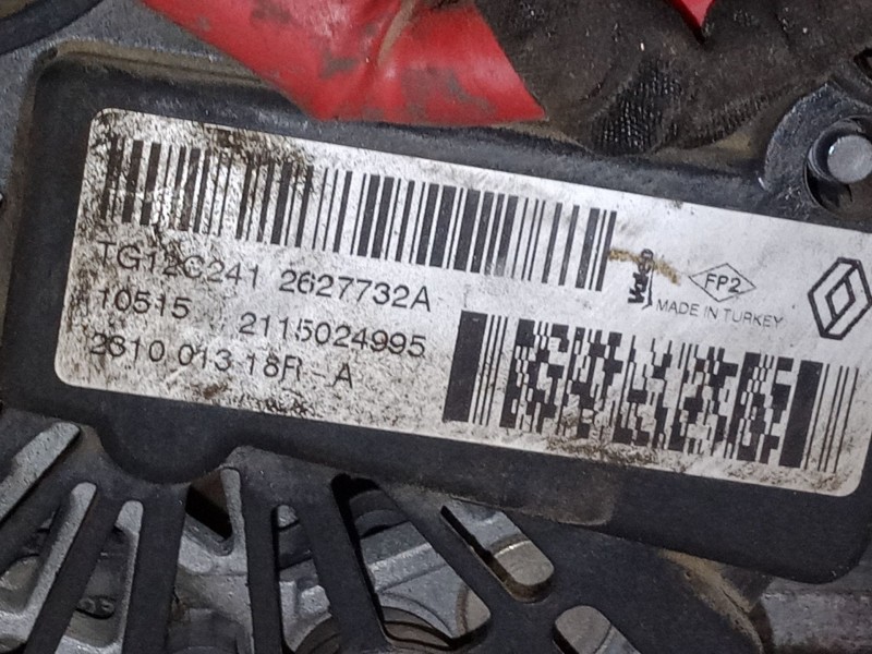 Recambio de alternador para renault captur i (j5_, h5_) 1.5 dci 90 referencia OEM IAM 2S1001318RA  TG12C2412627732A