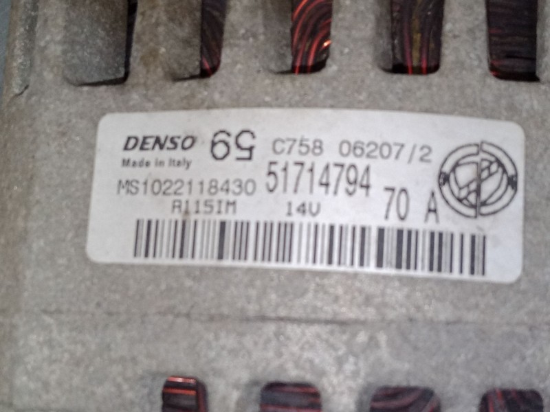 Recambio de alternador para fiat grande punto (199_) 1.4 (199axb11, 199axb1a, 199bxb1a, 199axl1a) referencia OEM IAM MS102211843