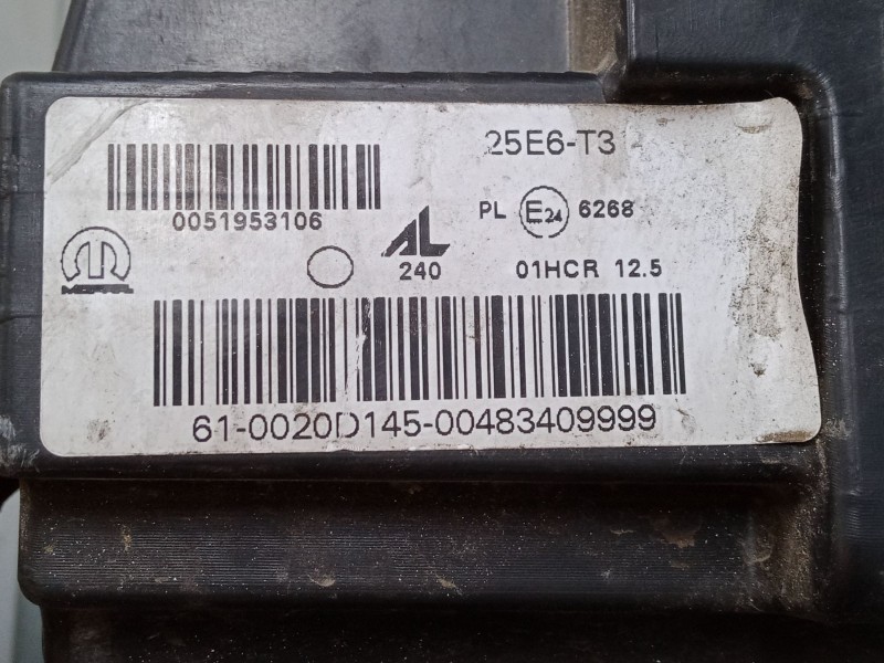 Recambio de faro derecho para jeep renegade suv (bu, b1, bv) 1.6 crd referencia OEM IAM 51953106  