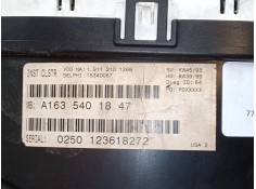 Recambio de cuadro instrumentos para mercedes-benz clase m (w163) ml 270 cdi (163.113) referencia OEM IAM A1635401847   2