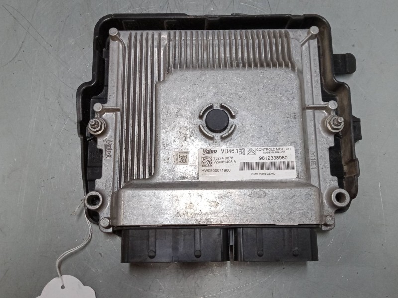 Recambio de centralita motor uce para peugeot 2008 i (cu_) 1.2 thp 110 / puretech 110 referencia OEM IAM 9812338980 V29061498A 9