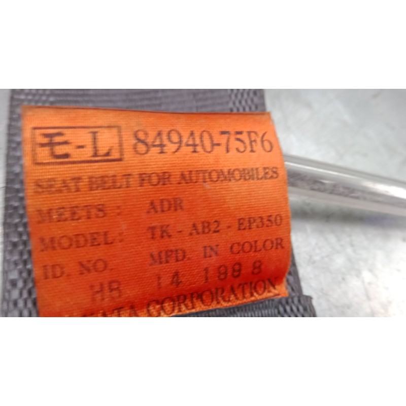 Recambio de cinturon seguridad delantero izquierdo para suzuki wagon r+ hatchback (em) 1.0 (rc410, sr410, sr412) referencia OEM 