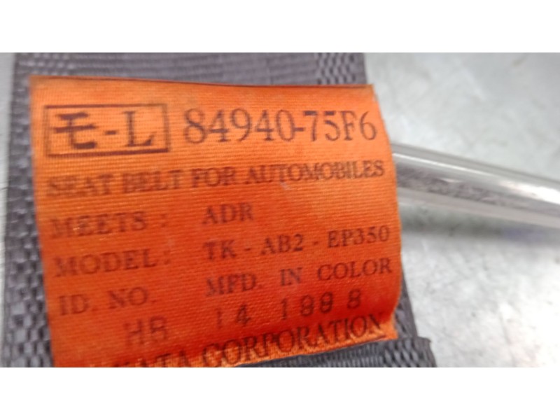 Recambio de cinturon seguridad delantero izquierdo para suzuki wagon r+ hatchback (em) 1.0 (rc410, sr410, sr412) referencia OEM 
