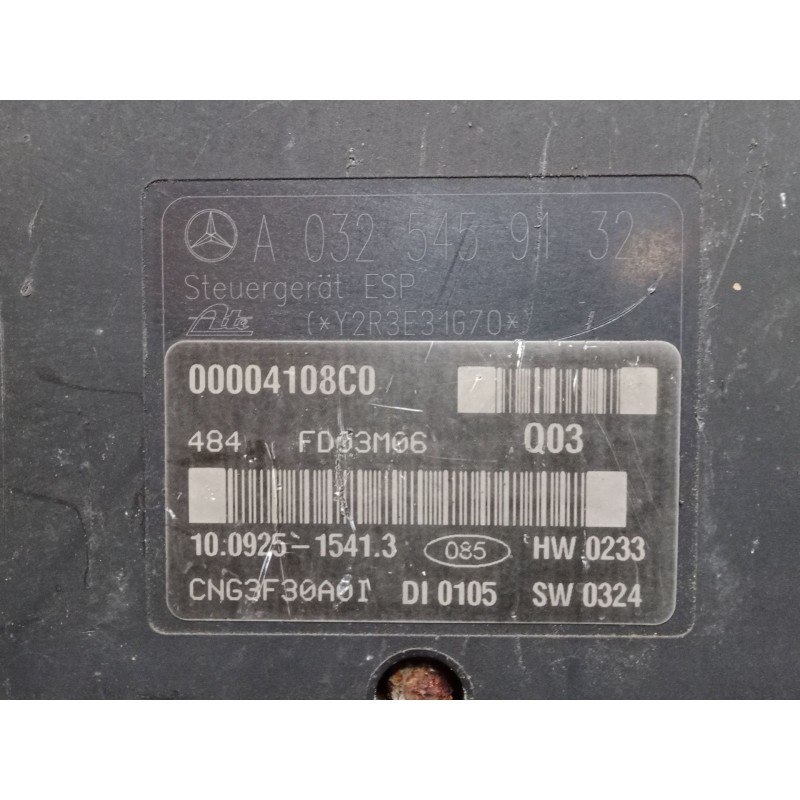 Recambio de abs para mercedes-benz clk (c209) clk 200 kompressor (209.342) referencia OEM IAM 10092515413  CNG3F0A0 Recambio de abs para mercedes-benz clk (c209) clk 200 kompressor (209.342) referencia OEM IAM 10092515413  CNG3F0A0