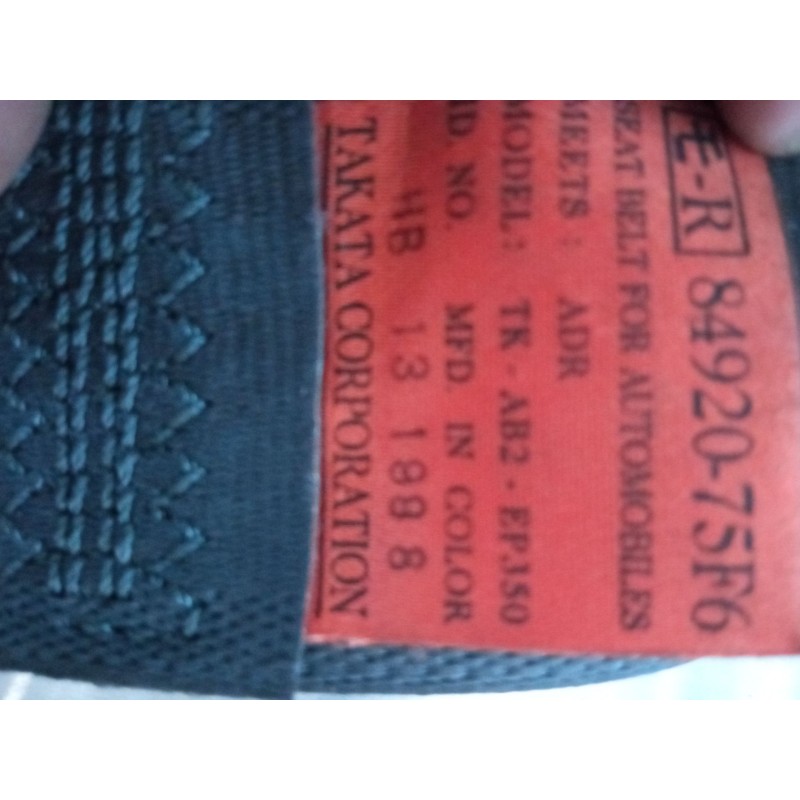 Recambio de cinturon seguridad delantero derecho para suzuki wagon r+ hatchback (em) 1.0 (rc410, sr410, sr412) referencia OEM IA