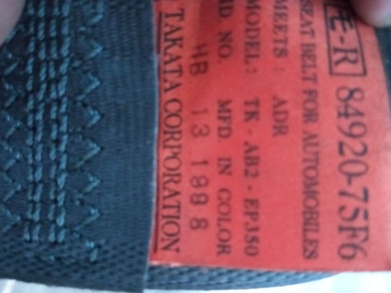 Recambio de cinturon seguridad delantero derecho para suzuki wagon r+ hatchback (em) 1.0 (rc410, sr410, sr412) referencia OEM IA