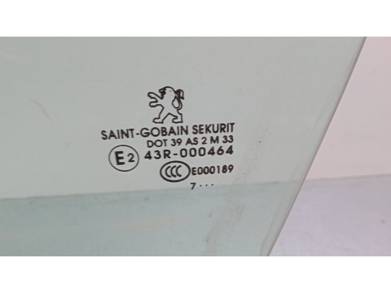 Recambio de luna puerta delantera izquierda para peugeot 207/207+ (wa_, wc_) 1.6 hdi referencia OEM IAM    Recambio de luna puerta delantera izquierda para peugeot 207/207+ (wa_, wc_) 1.6 hdi referencia OEM IAM