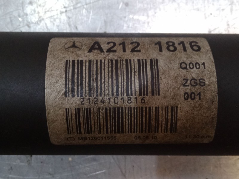 Recambio de transmision delantera derecha para mercedes-benz clase e (w212) e 200 cdi / bluetec (212.005, 212.006) referencia OE