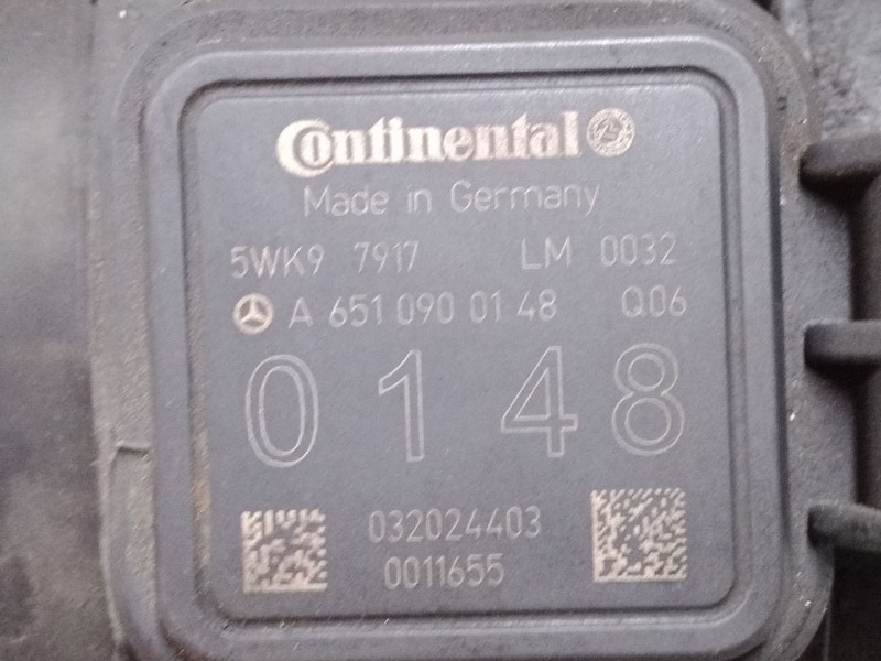 Recambio de caudalimetro para mercedes-benz clase e (w212) e 200 cdi / bluetec (212.005, 212.006) referencia OEM IAM A6510900148