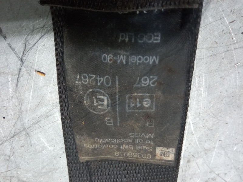 Recambio de anclaje cinturon trasero derecho para opel combo furgoneta/monovolumen (71_) 1.7 d referencia OEM IAM 90359918   Recambio de anclaje cinturon trasero derecho para opel combo furgoneta/monovolumen (71_) 1.7 d referencia OEM IAM 90359918