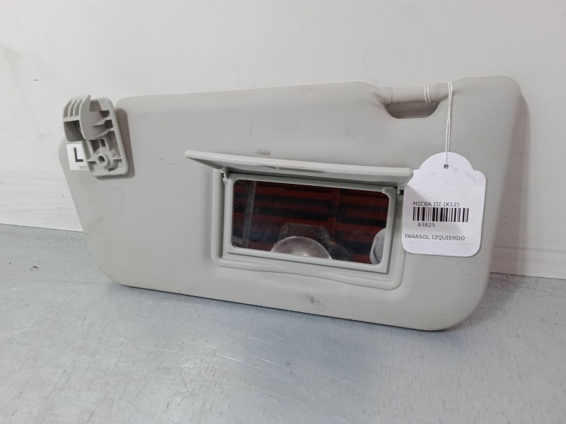 Recambio de parasol izquierdo para nissan micra iii (k12) 1.2 16v referencia OEM IAM    Recambio de parasol izquierdo para nissan micra iii (k12) 1.2 16v referencia OEM IAM