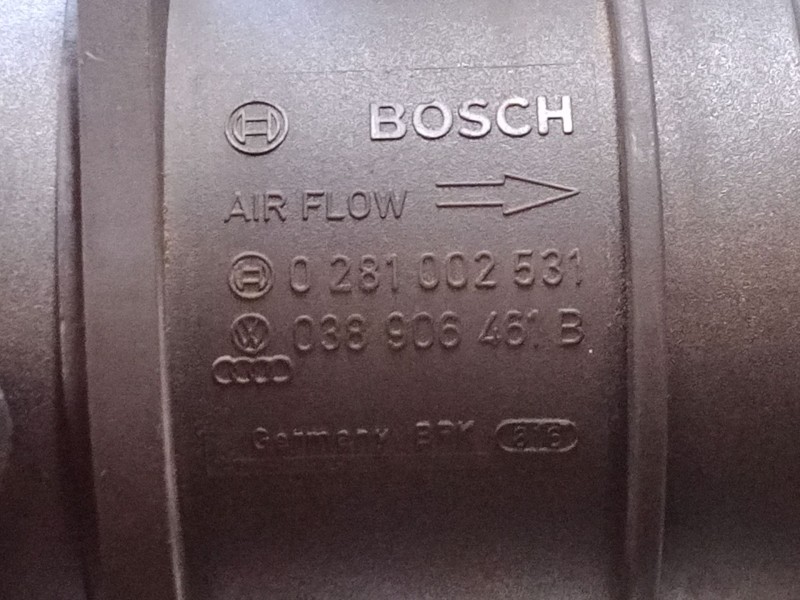 Recambio de caudalimetro para volkswagen touran (1t1, 1t2) 1.9 tdi referencia OEM IAM 0281002531  038906461B Recambio de caudalimetro para volkswagen touran (1t1, 1t2) 1.9 tdi referencia OEM IAM 0281002531  038906461B