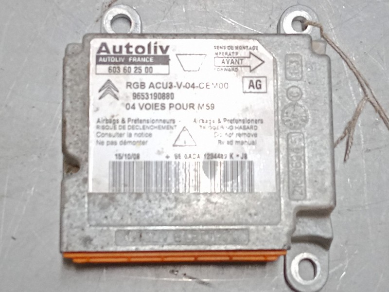 Recambio de centralita airbag para citroën berlingo / berlingo first monospace (mf_, gjk_, gfk_) 1.6 hdi 75 (mf9hw, gj9hwc, gf9h Recambio de centralita airbag para citroën berlingo / berlingo first monospace (mf_, gjk_, gfk_) 1.6 hdi 75 (mf9hw, gj9hwc, gf9h