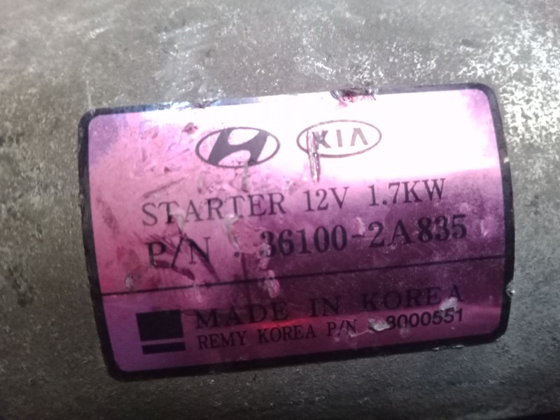 Recambio de motor arranque para kia sportage iii (sl) 1.7 crdi referencia OEM IAM   