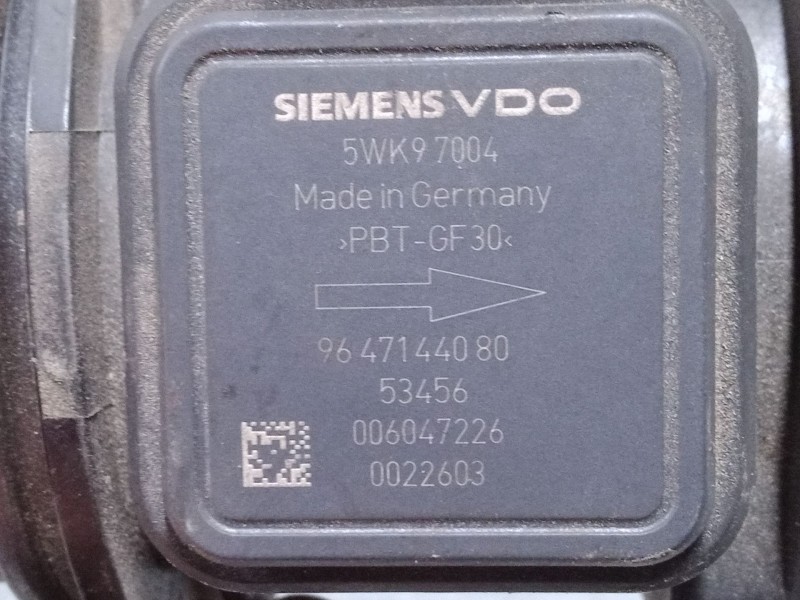 Recambio de caudalimetro para citroën c3 i (fc_, fn_) 1.4 hdi referencia OEM IAM 5WK97004  9647144080 Recambio de caudalimetro para citroën c3 i (fc_, fn_) 1.4 hdi referencia OEM IAM 5WK97004  9647144080