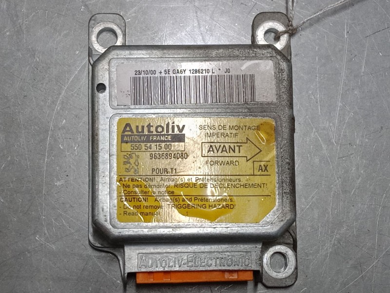 Recambio de centralita airbag para peugeot 206 hatchback (2a/c) 1.9 d referencia OEM IAM 550541500  9636894080 Recambio de centralita airbag para peugeot 206 hatchback (2a/c) 1.9 d referencia OEM IAM 550541500  9636894080