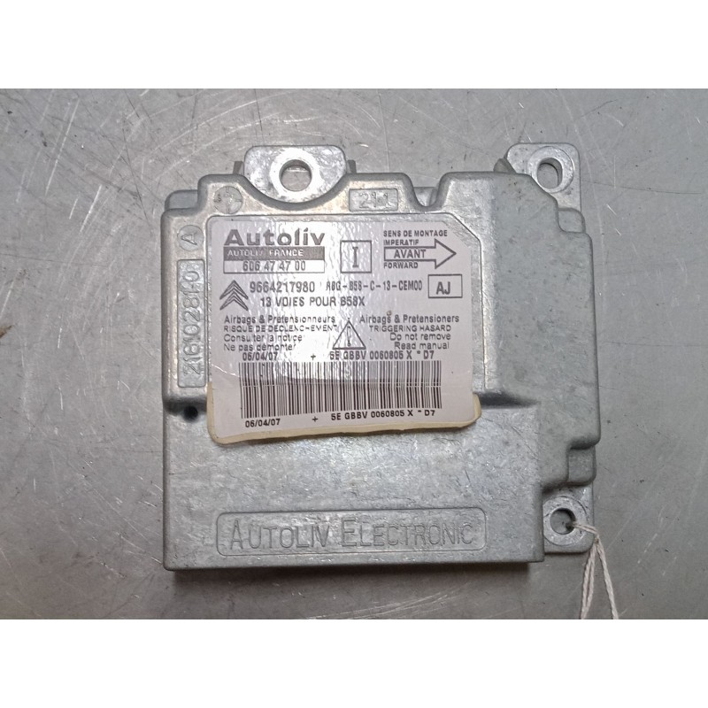 Recambio de centralita airbag para citroën c4 grand picasso i (ua_) 1.6 hdi referencia OEM IAM 606474700  9664217980