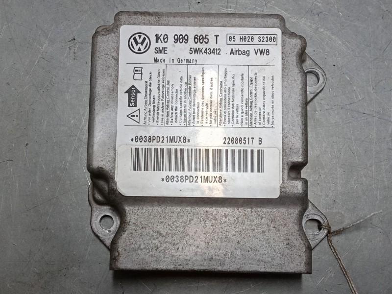 Recambio de centralita airbag para volkswagen golf plus v (5m1, 521) 1.9 tdi referencia OEM IAM 1K0909605T  