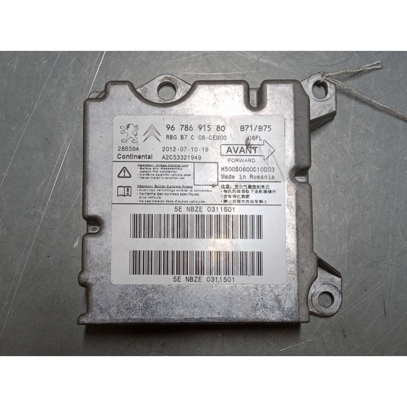 Recambio de centralita airbag para citroën c4 ii (nc_) 1.6 hdi 90 referencia OEM IAM 9678691580  A2C53321949