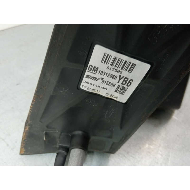 Recambio de retrovisor electrico derecho para opel zafira / zafira family b (a05) 1.7 cdti (m75) referencia OEM IAM 13312860YB6  Recambio de retrovisor electrico derecho para opel zafira / zafira family b (a05) 1.7 cdti (m75) referencia OEM IAM 13312860YB6