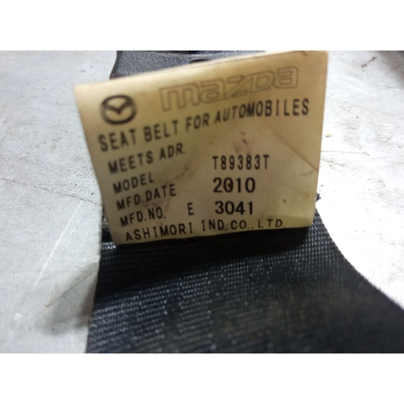 Recambio de cinturon seguridad delantero derecho para mazda 2 (de_, dh_) 1.4 mzr-cd referencia OEM IAM T89383T  