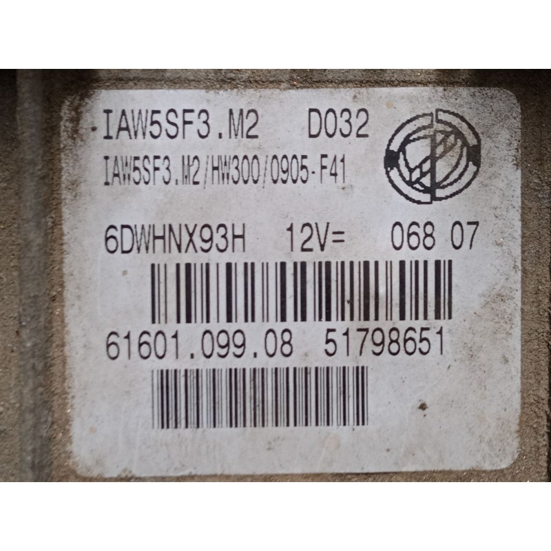 Recambio de centralita motor uce para fiat grande punto (199_) 1.4 (199axb11, 199axb1a, 199bxb1a, 199axl1a) referencia OEM IAM 6 Recambio de centralita motor uce para fiat grande punto (199_) 1.4 (199axb11, 199axb1a, 199bxb1a, 199axl1a) referencia OEM IAM 6