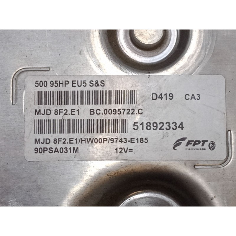 Recambio de centralita motor uce para fiat 500 c (312_) 1.3 d multijet (312cxe1a, 312axe1a) referencia OEM IAM 51892334   Recambio de centralita motor uce para fiat 500 c (312_) 1.3 d multijet (312cxe1a, 312axe1a) referencia OEM IAM 51892334