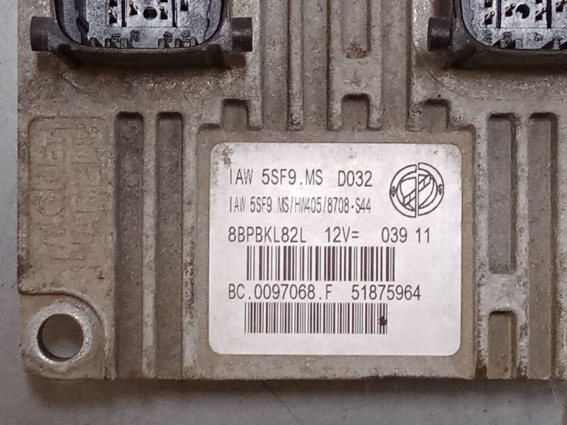 Recambio de centralita motor uce para fiat 500 (312_) 1.2 (312axa1a) referencia OEM IAM 51875964   Recambio de centralita motor uce para fiat 500 (312_) 1.2 (312axa1a) referencia OEM IAM 51875964