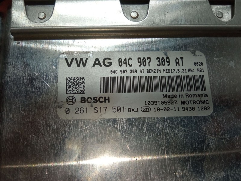Recambio de centralita motor uce para seat ibiza v (kj1, kjg) 1.0 tsi referencia OEM IAM 04C907309AT  0261S17501