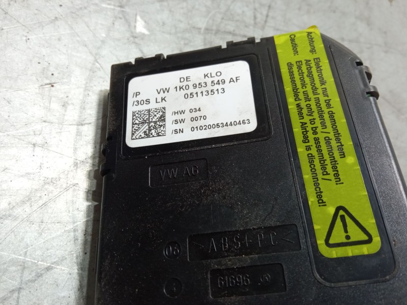 Recambio de centralita inmovilizador para volkswagen touran (1t1, 1t2) 1.6 fsi referencia OEM IAM 1K0953549AF  