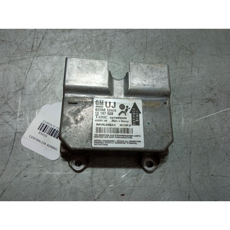 Recambio de centralita airbag para opel corsa d (s07) 1.4 (l08, l68) referencia OEM IAM 13187528  327963935