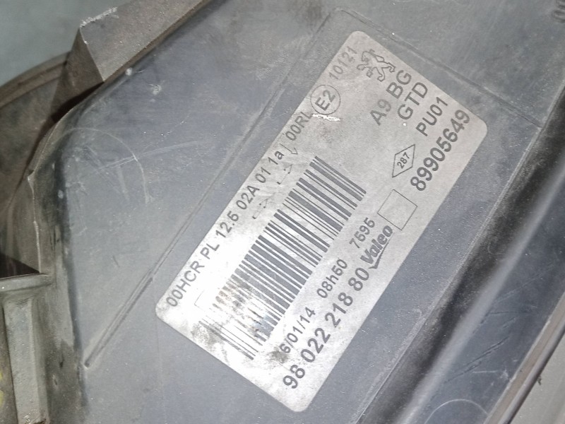 Recambio de faro izquierdo para peugeot 208 i (ca_, cc_) 1.2 vti 82 referencia OEM IAM 9802221880  