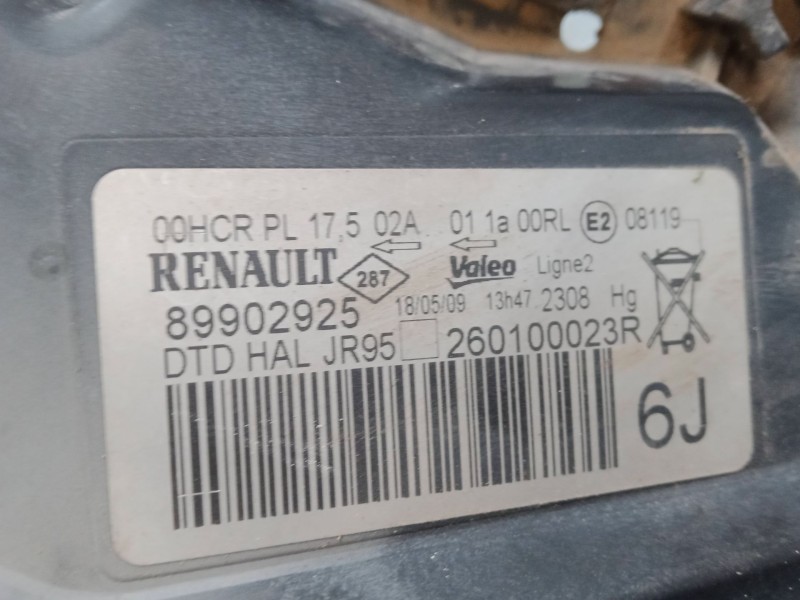 Recambio de faro derecho para renault scénic iii (jz0/1_) 1.5 dci referencia OEM IAM    Recambio de faro derecho para renault scénic iii (jz0/1_) 1.5 dci referencia OEM IAM