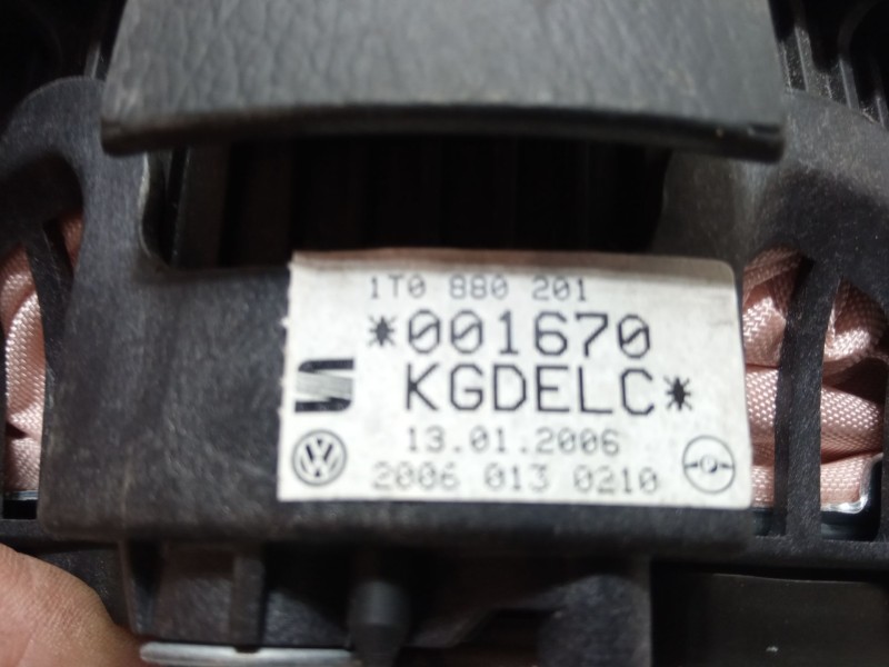 Recambio de airbag volante para volkswagen touran (1t1, 1t2) 1.6 fsi referencia OEM IAM 1T0880201  