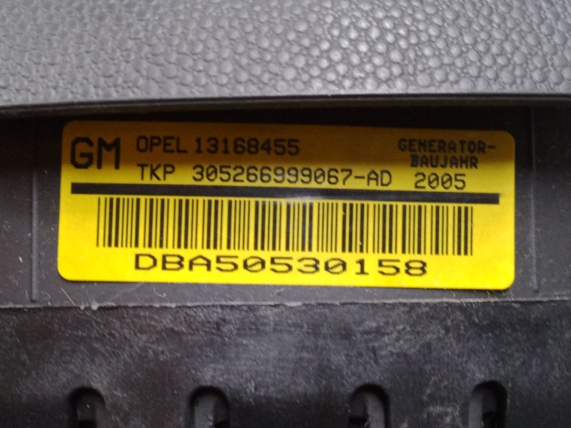 Recambio de airbag volante para opel astra h (a04) 2.0 turbo (l48) referencia OEM IAM 13168455  