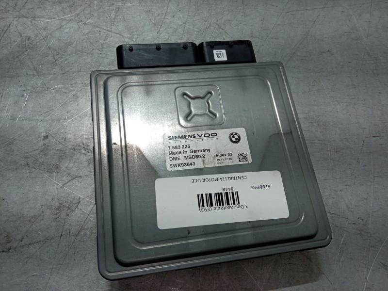 Recambio de centralita motor uce para bmw 3 descapotable (e93) 320 i referencia OEM IAM   