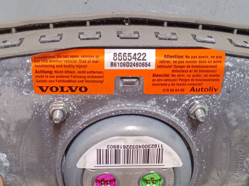 Recambio de airbag volante para volvo xc90 i (275) d5 awd referencia OEM IAM 8665422  