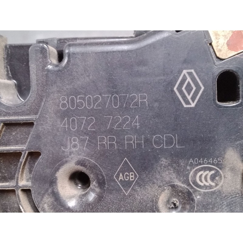 Recambio de cerradura puerta trasera derecha para renault captur i (j5_, h5_) 1.5 dci 90 referencia OEM IAM   