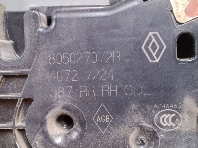 Recambio de cerradura puerta trasera derecha para renault captur i (j5_, h5_) 1.5 dci 90 referencia OEM IAM   