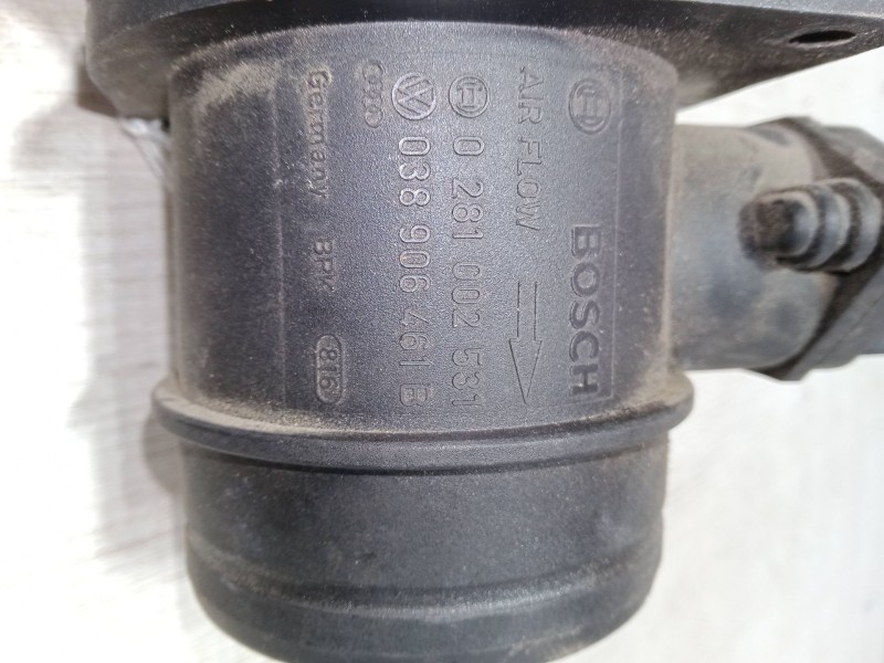 Recambio de caudalimetro para volkswagen polo (9n_, 9a_) 1.4 tdi referencia OEM IAM 0281002531 038 906 461 B 